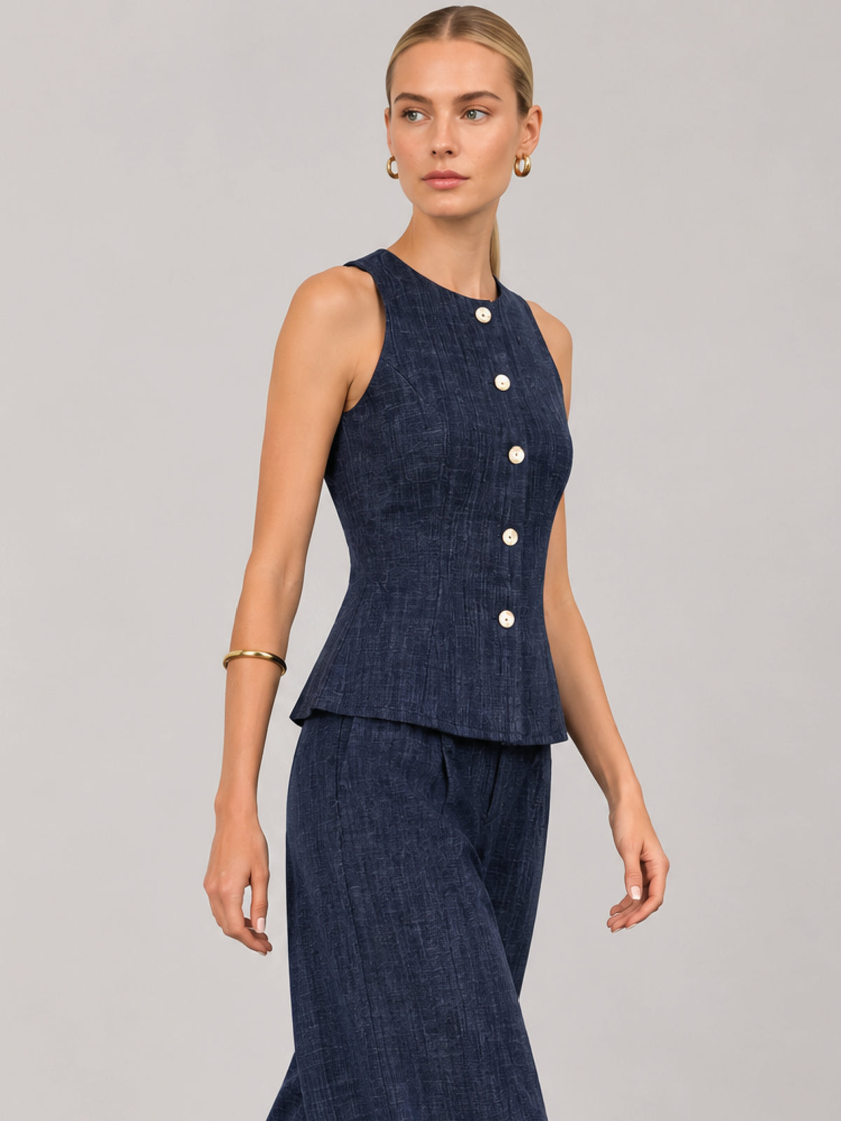 Blusa Gaetana Indigo