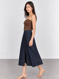 Falda Larga Saya Indigo