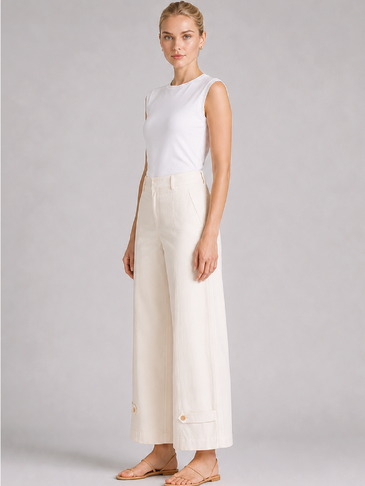 Pantalón Largo Adriano Ivory