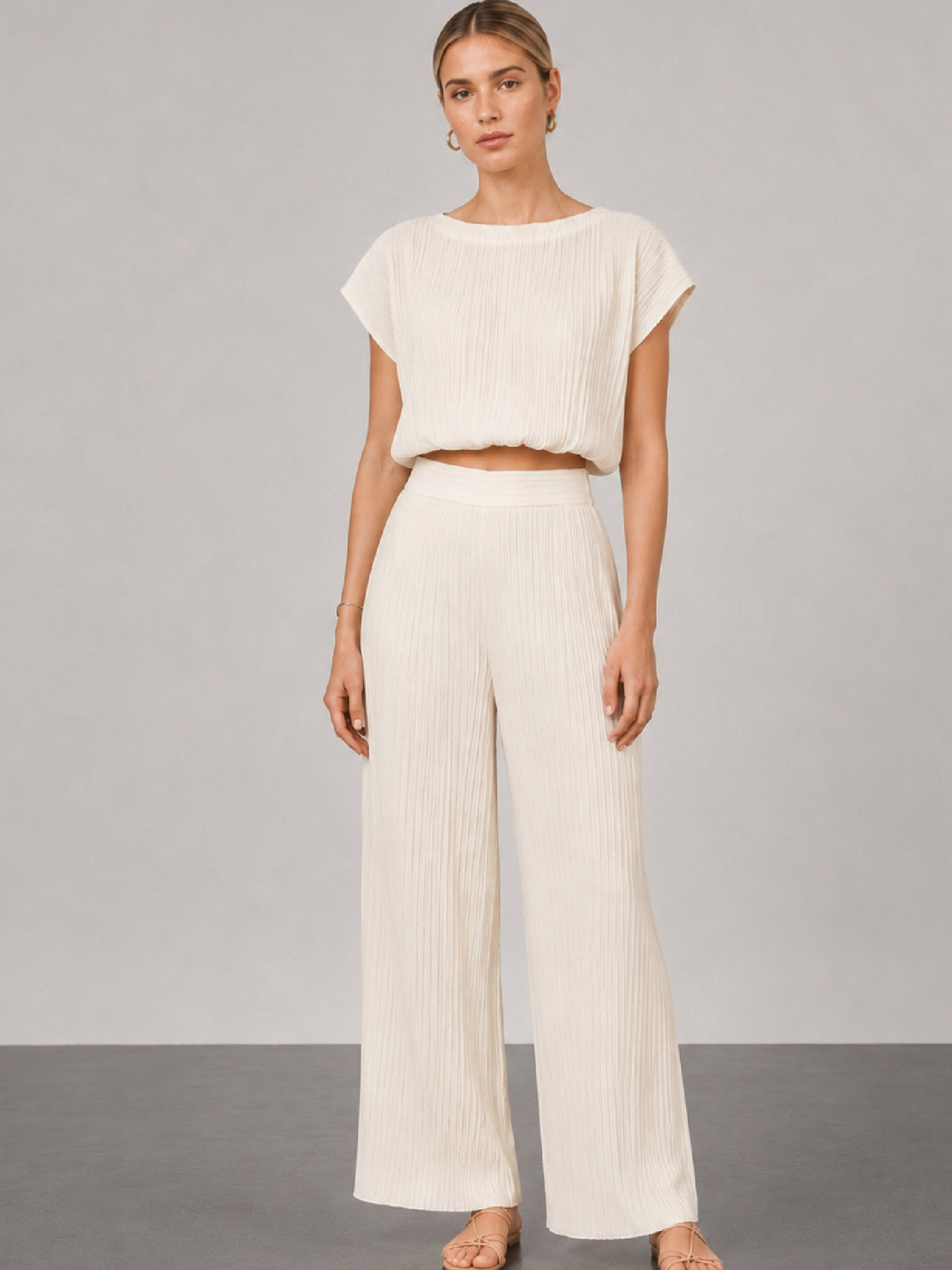 Pantalón Largo Dilana Ivory