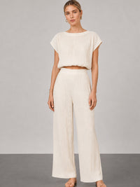 Pantalón Largo Dilana Ivory