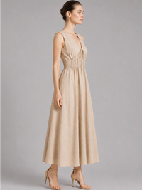 Vestido Largo Alcala Nude