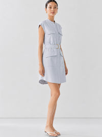 Vestido Corto Aura Baby Blue