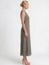 Vestido Largo Darnella Taupe