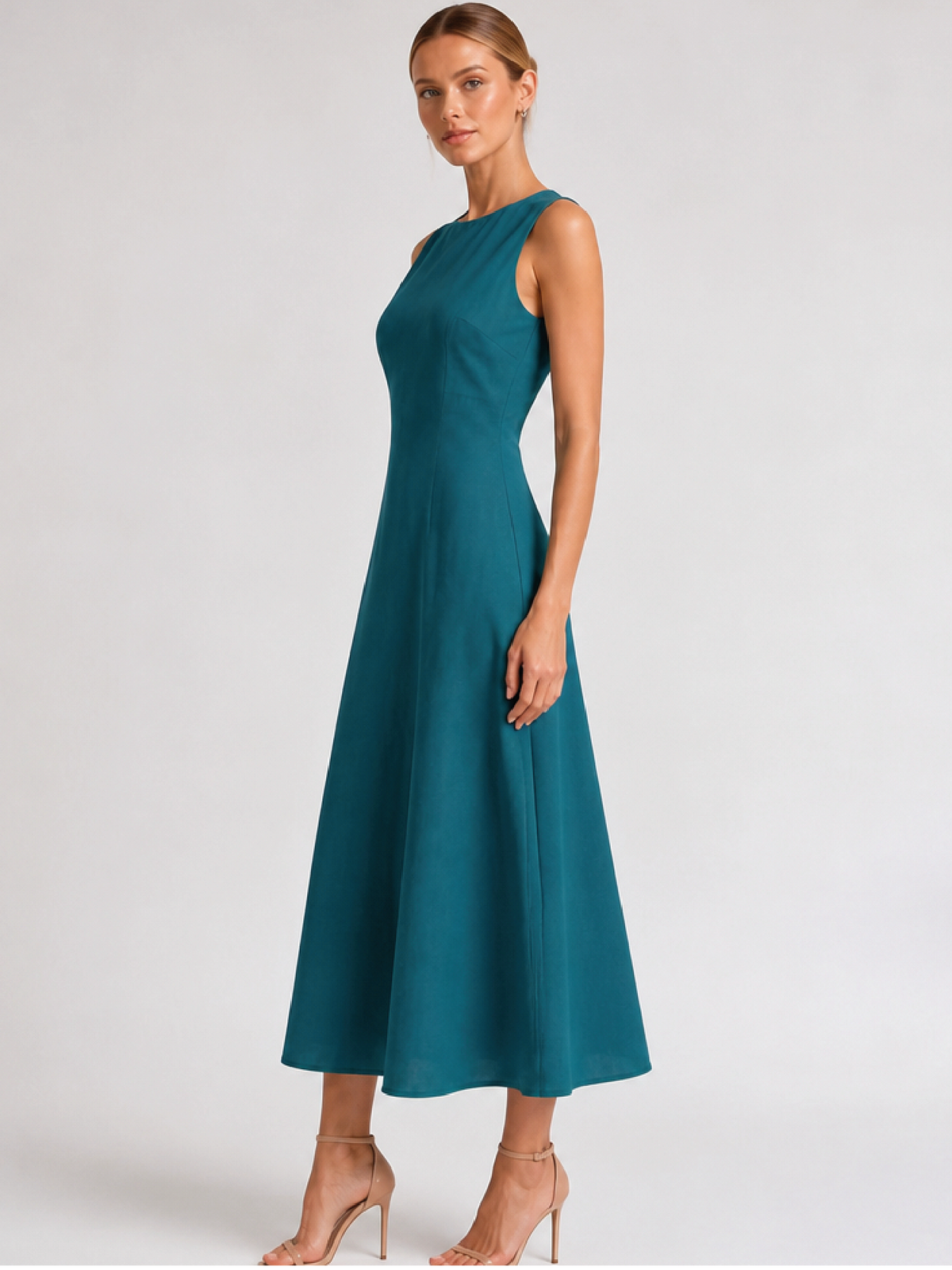 Vestido Largo Darnella Turquesa