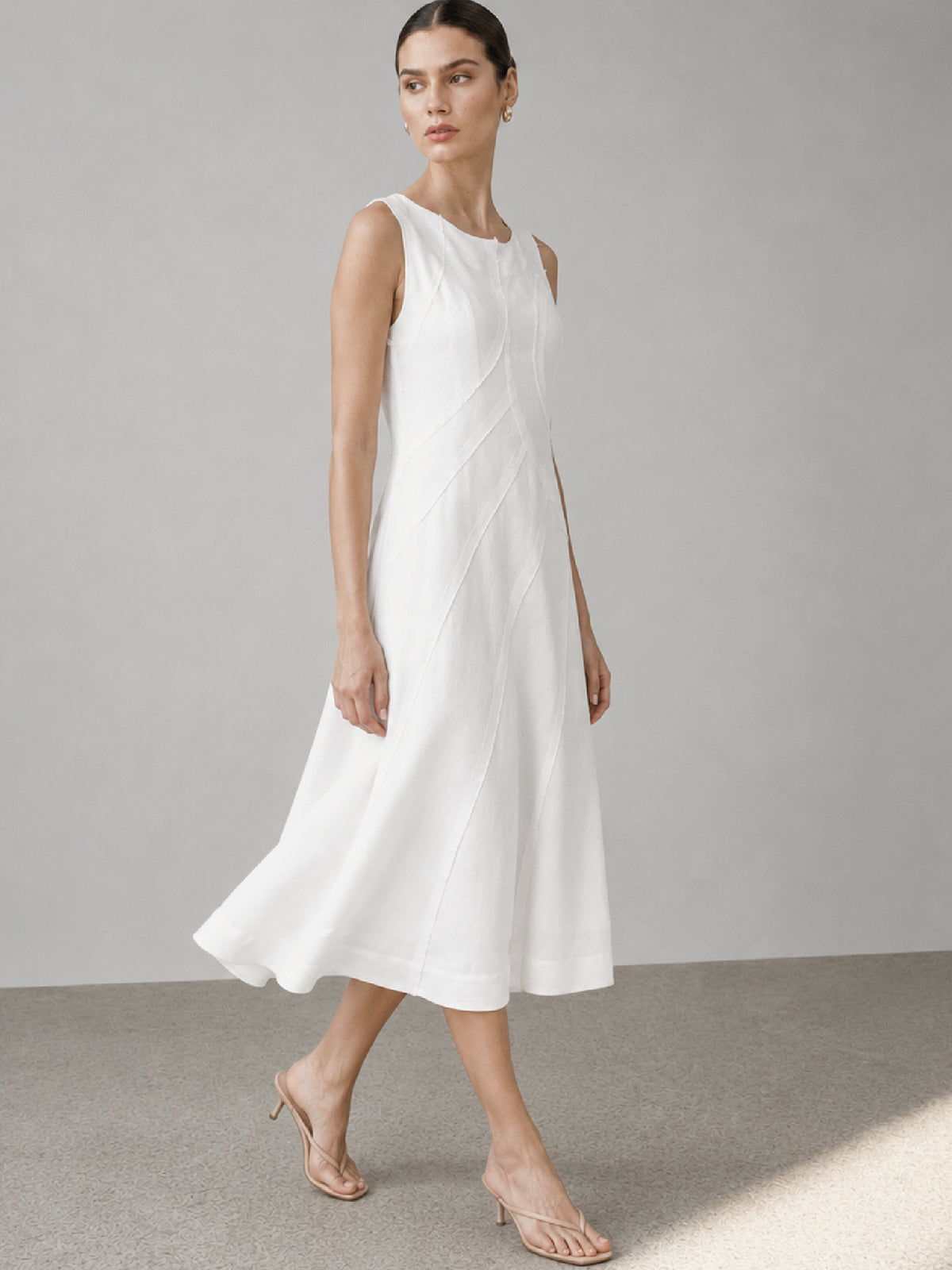 Vestido Largo Dotty Blanco