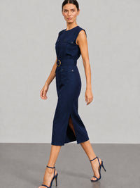 Vestido Largo Jamari Navy