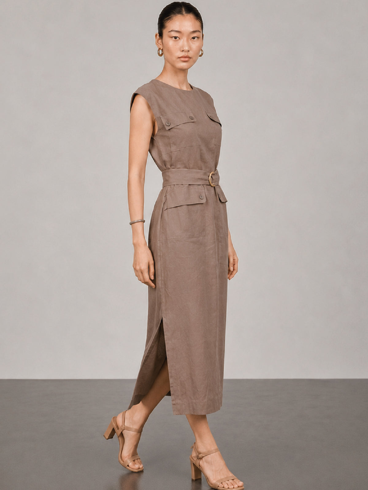 Vestido Largo Jamari Café