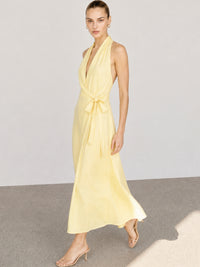 Vestido Largo Labella  Amarillo