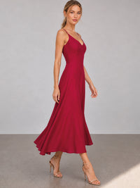 Vestido Largo Loto Rojo