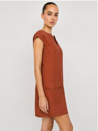 Vestido Corto Otoño Terracota