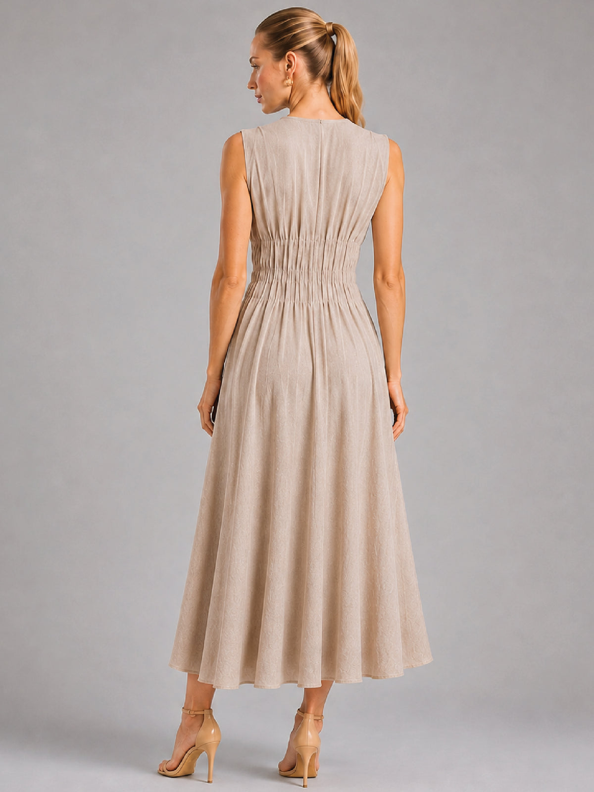 Vestido Largo Alcala Nude