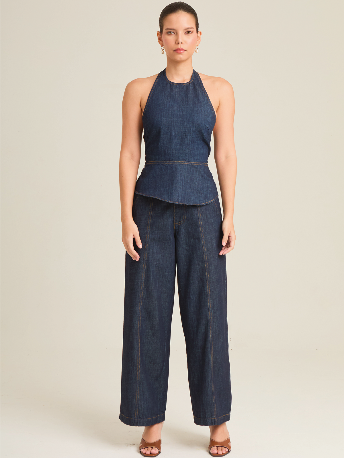 Pantalon Largo Moscu Indigo