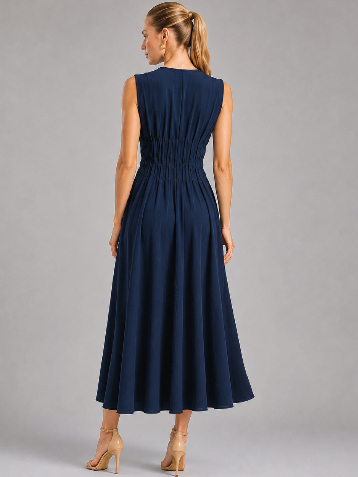 Vestido Largo Alcala Navy