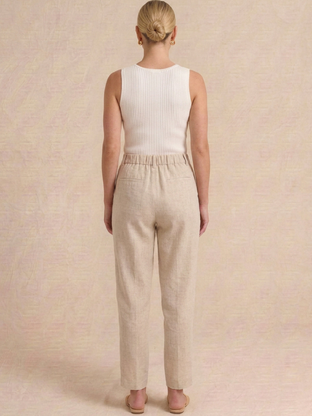 Pantalón Largo Marlo Crema
