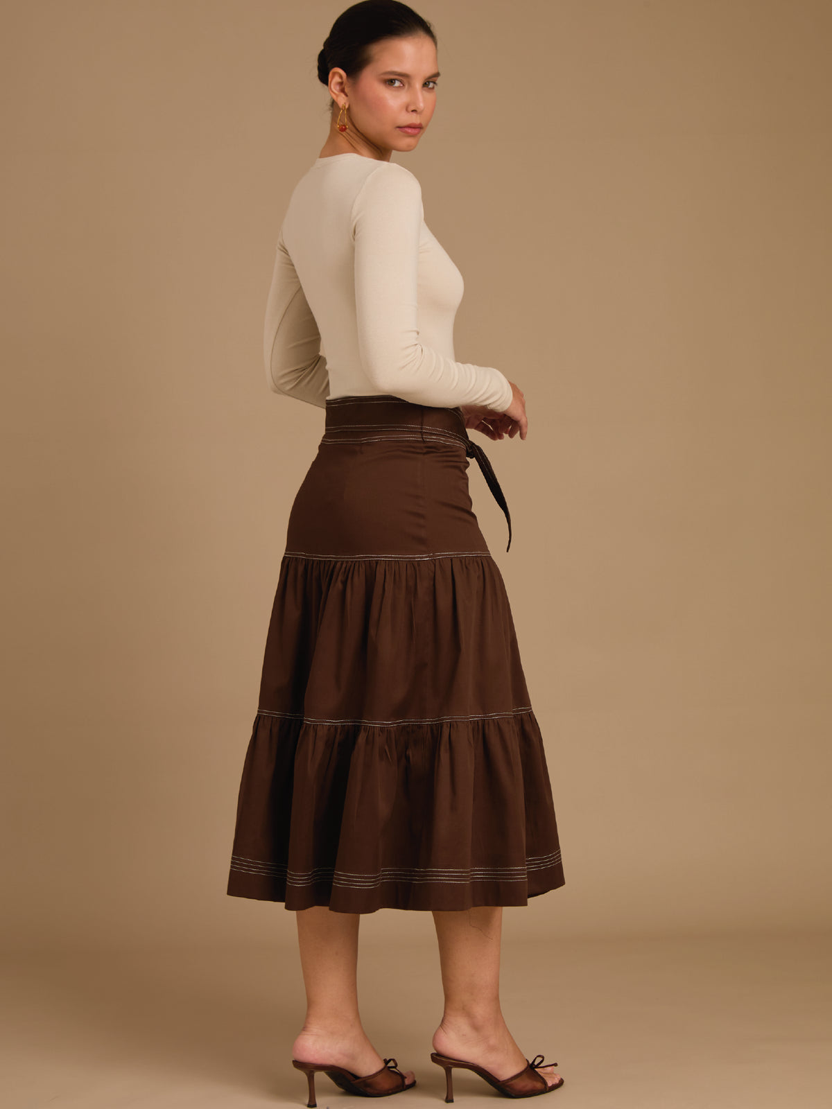 Falda Larga Ancara Cafe
