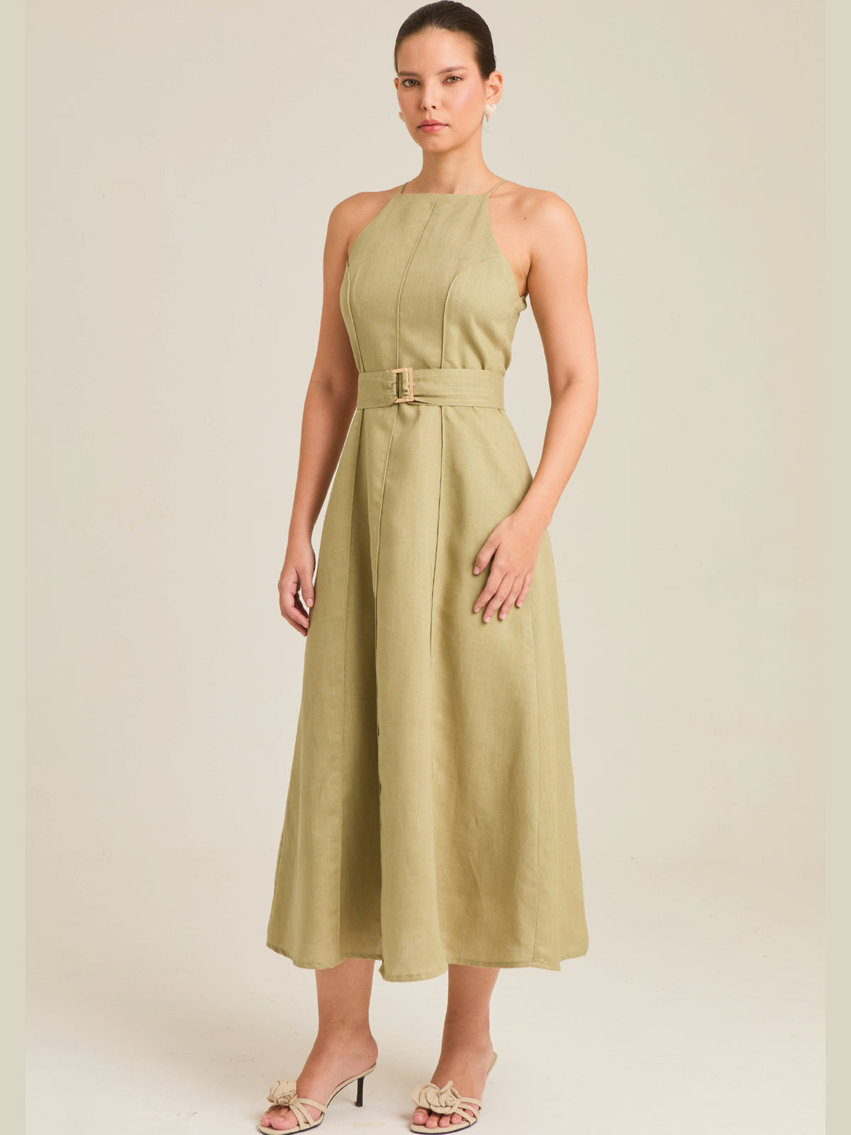 Vestido Largo Gardenia Verde