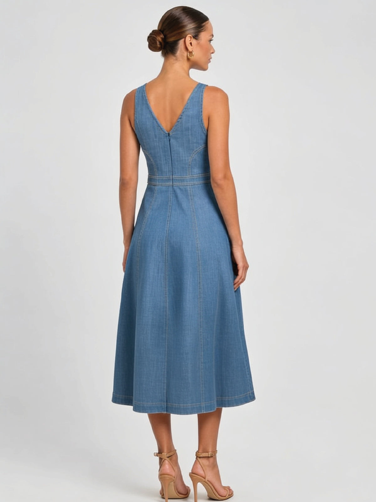 Vestido Largo Gabrie Indigo