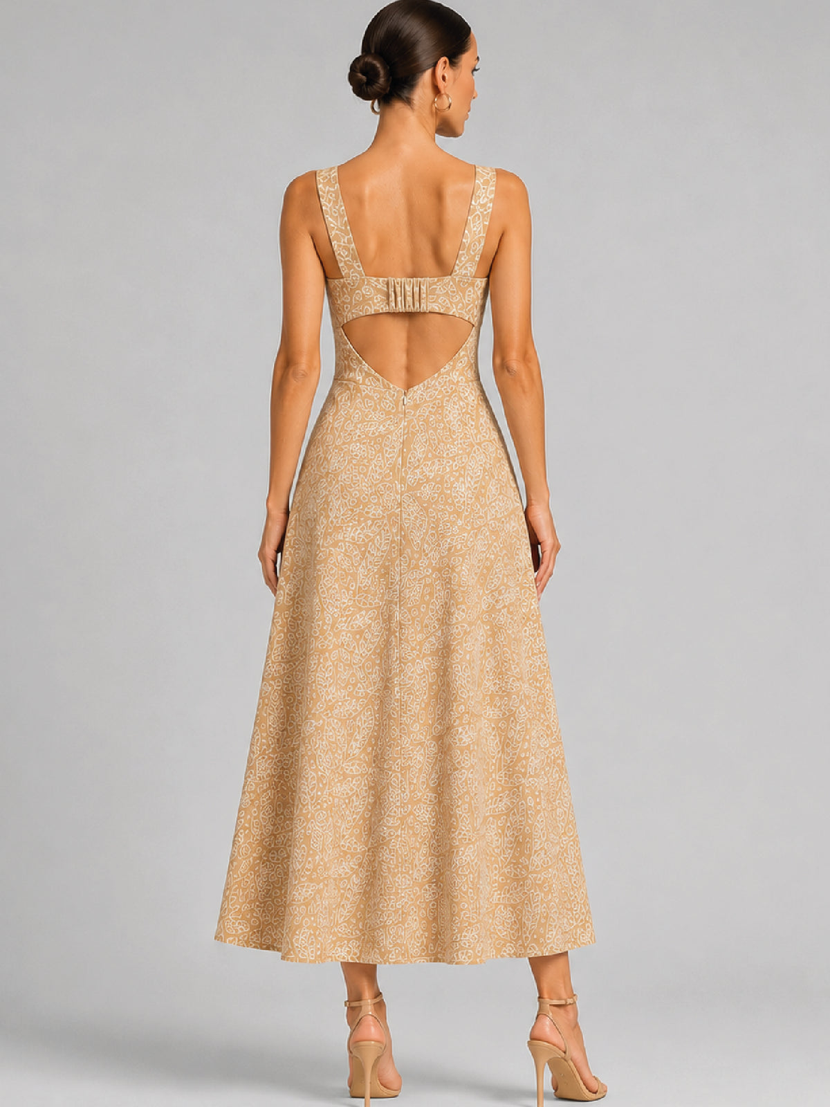 Vestido Largo Ashika Beige