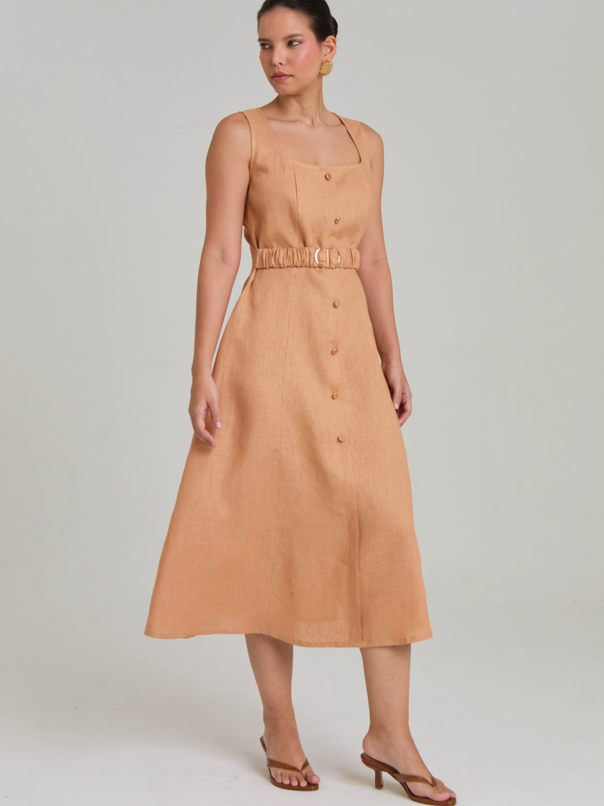 Vestido Largo provence Camel