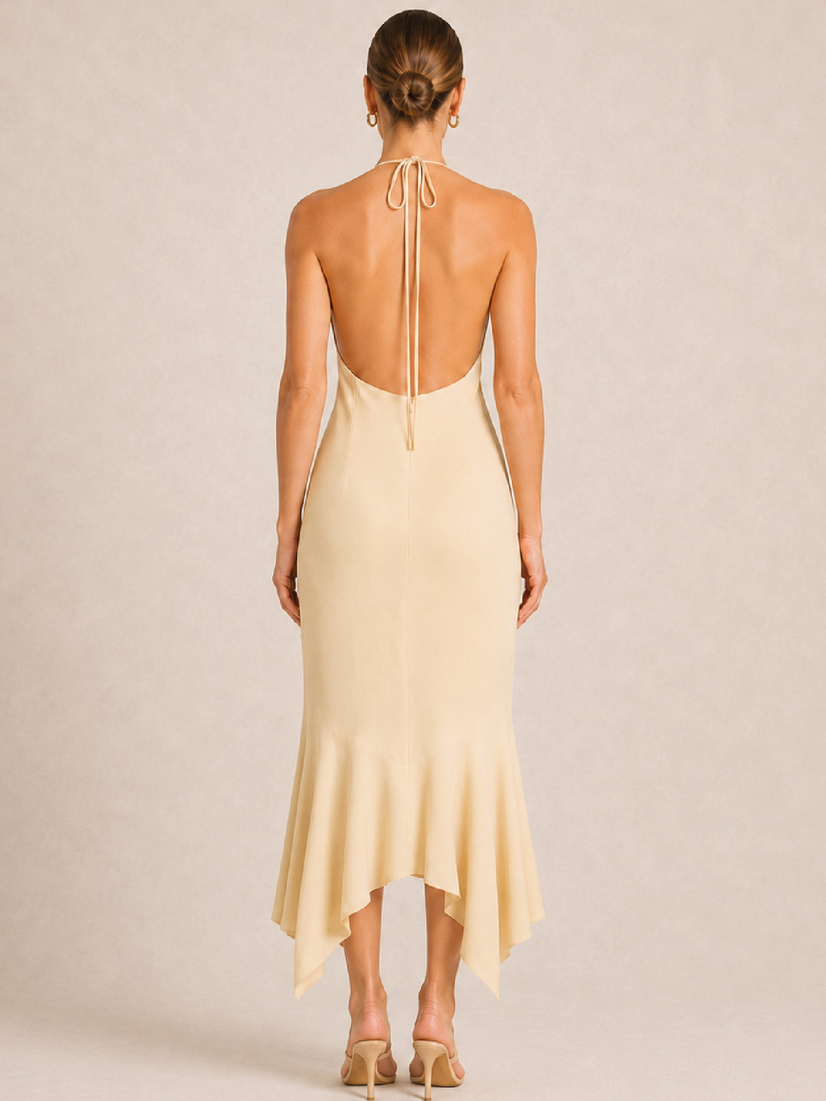Vestido Largo Tajisha Vainilla