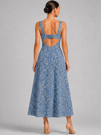 Vestido Largo Ashika Azul