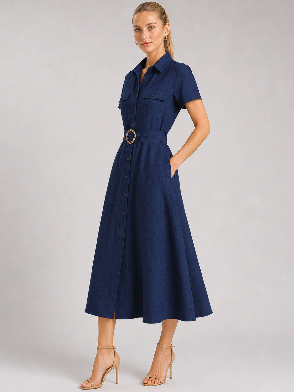 Vestido Largo Velarys Navy