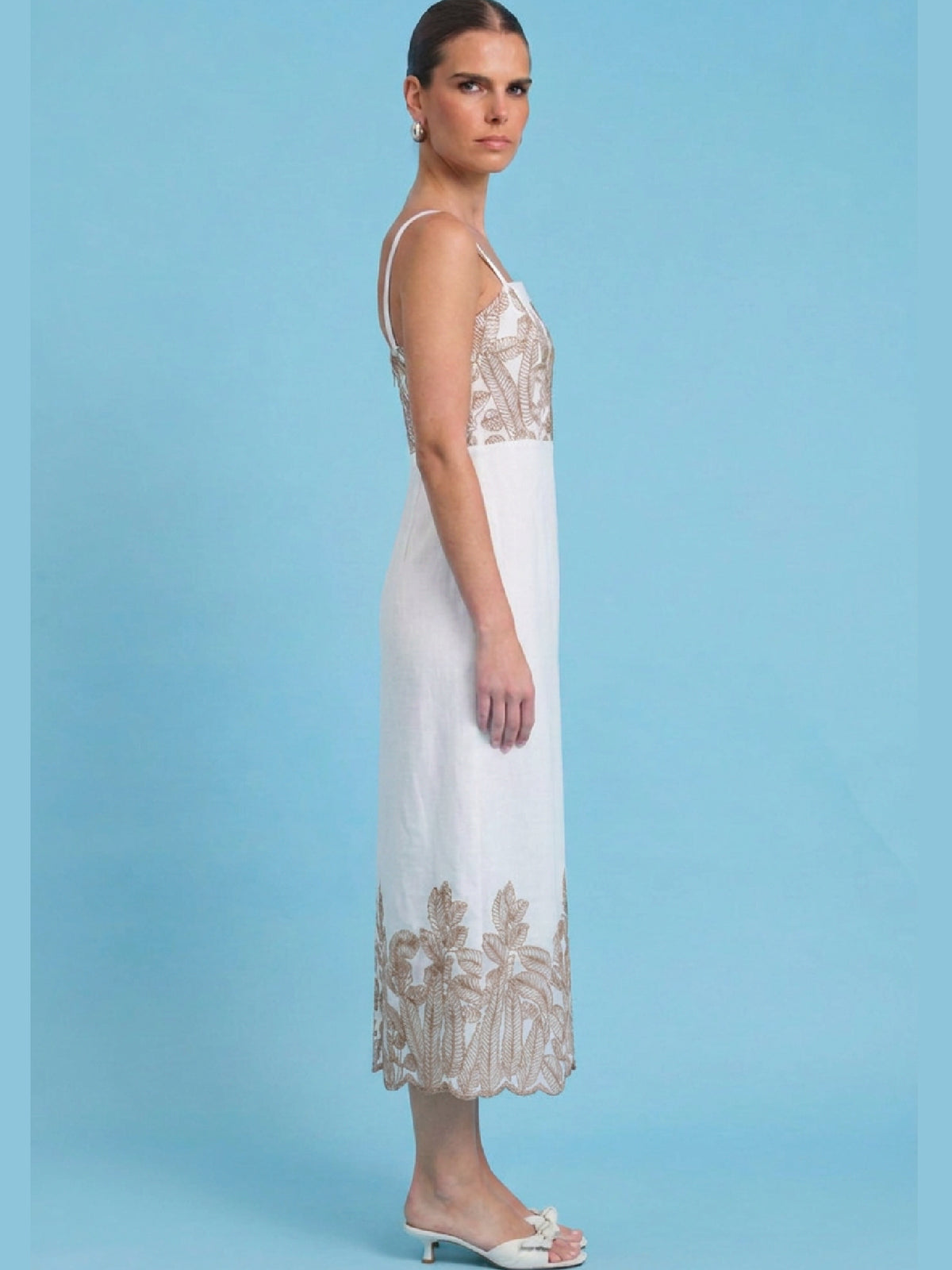 Vestido Largo Areia Cafe