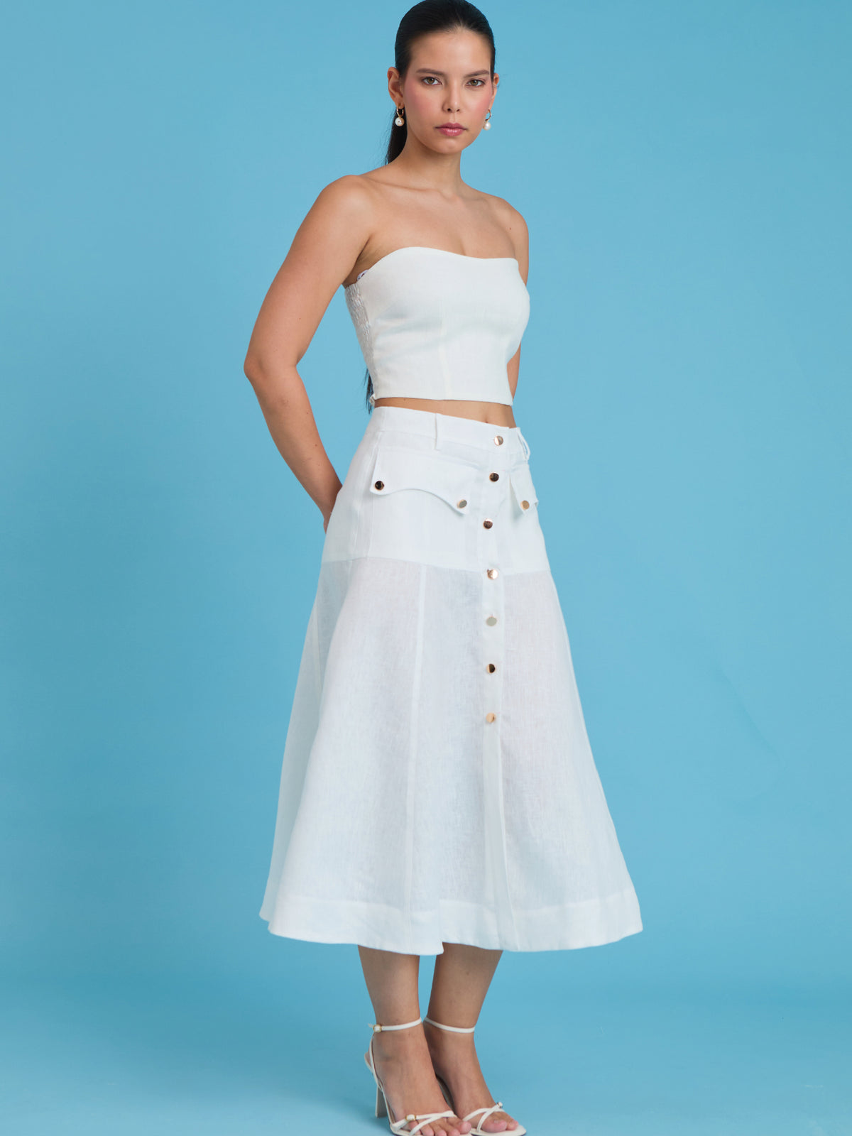 Falda Larga Bosnia Blanco