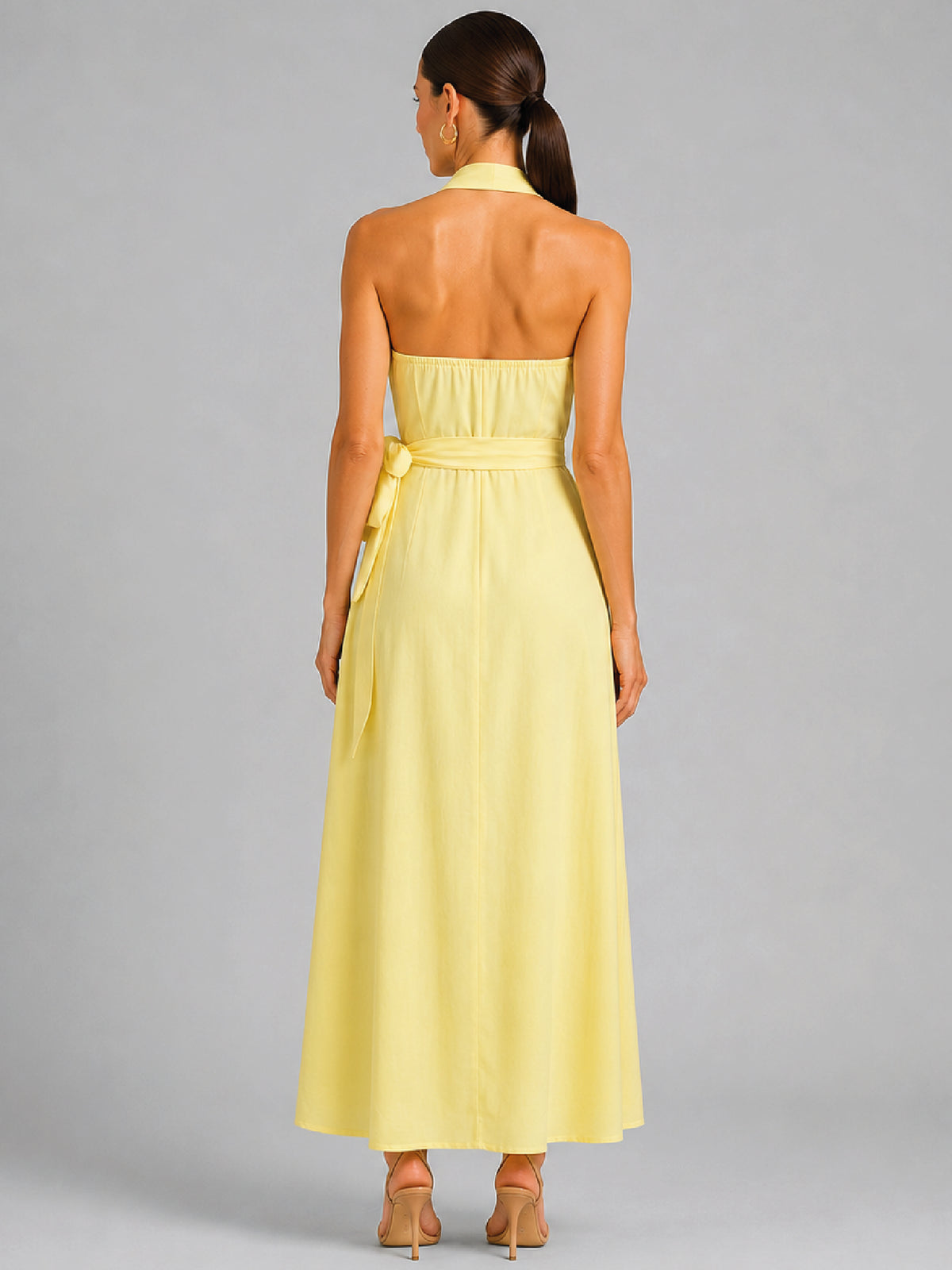 Vestido Largo Labella  Amarillo