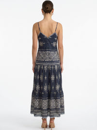 Vestido Largo Calantha Azul