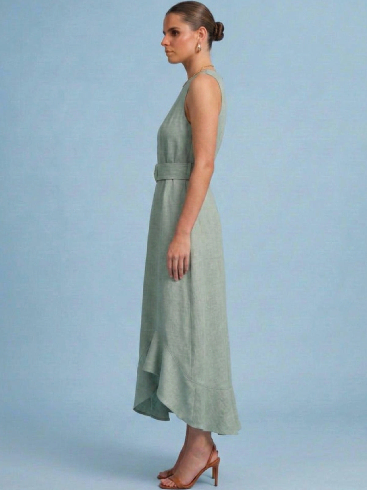 Vestido Oriana Blanco Verde