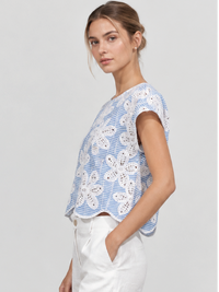 Blusa Caprice Baby Blue