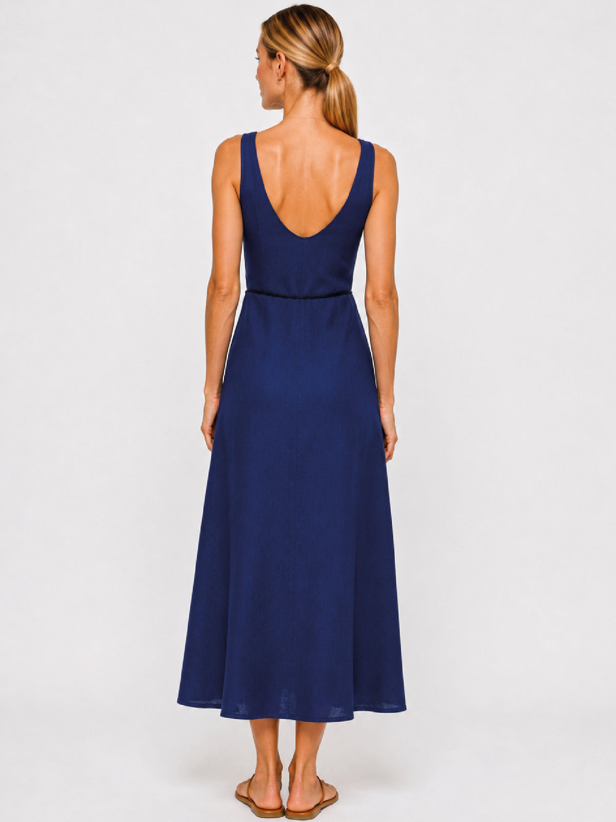Vestido Largo Daitana Navy