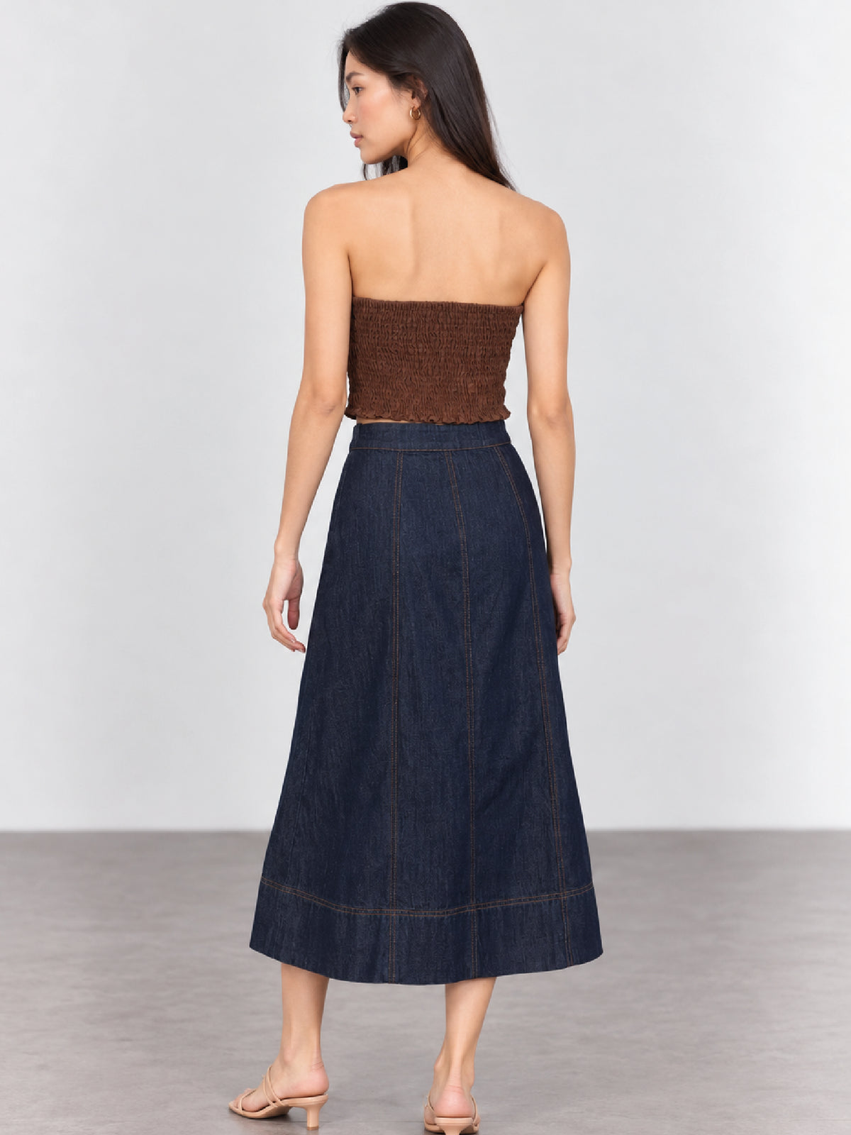 Falda Larga Saya Indigo