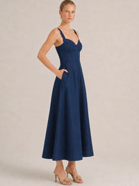 Vestido Largo Jaipur Azul