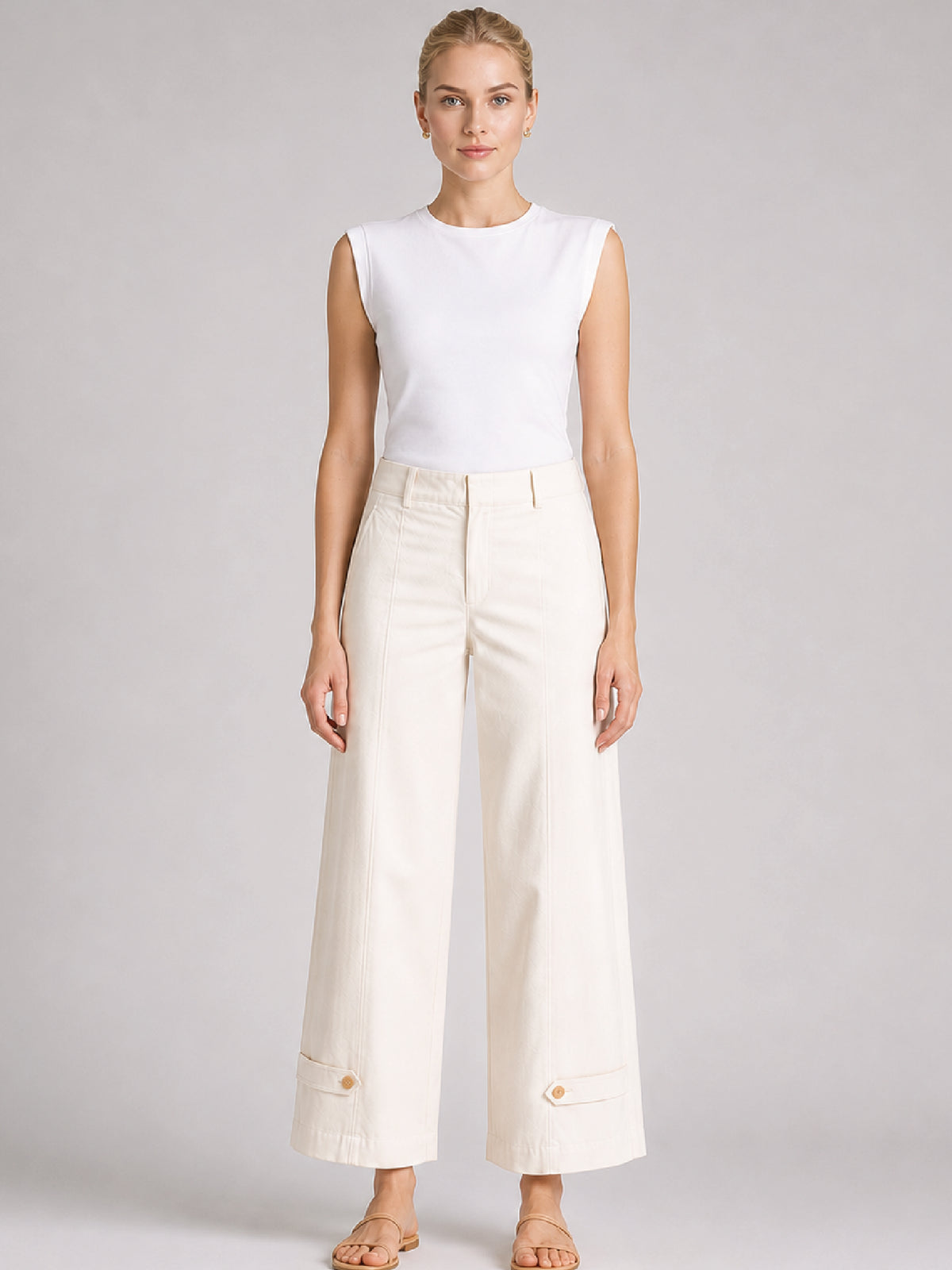 Pantalón Largo Adriano Ivory