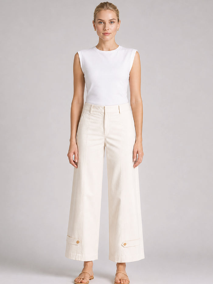 Pantalón Largo Adriano Ivory