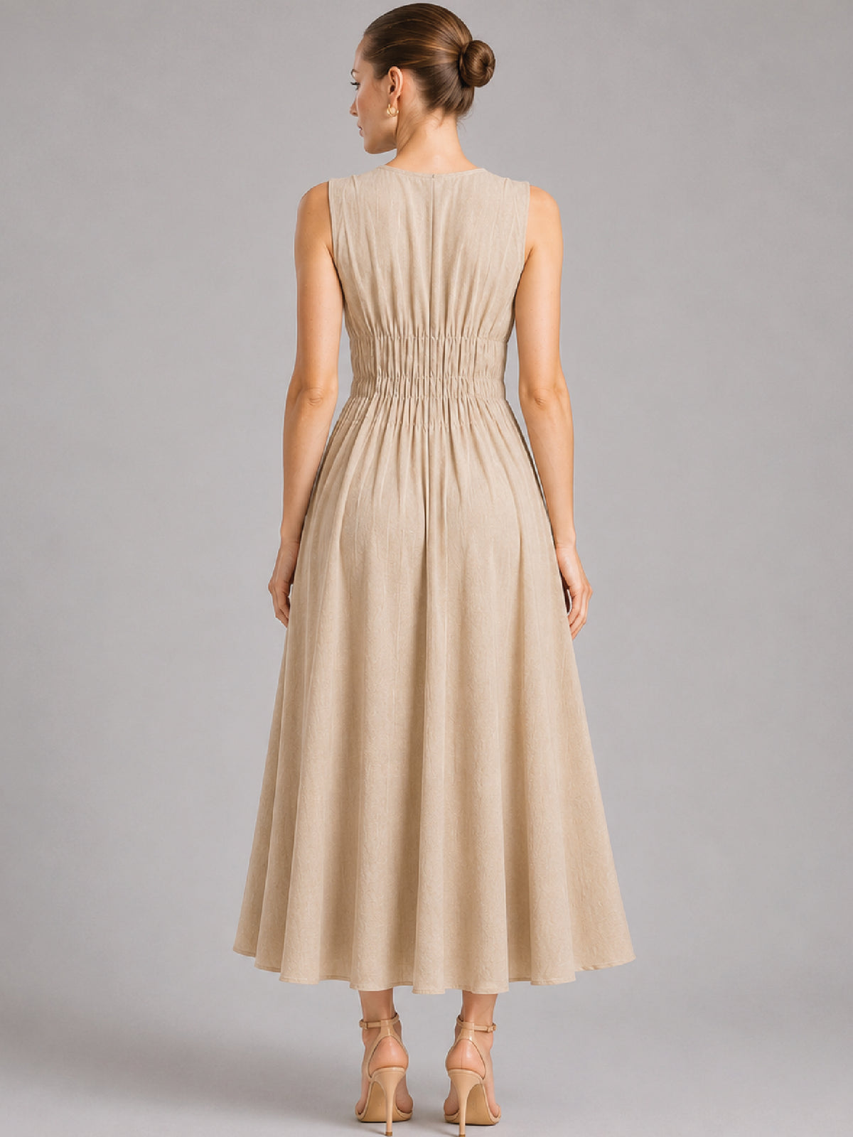 Vestido Largo Alcala Nude