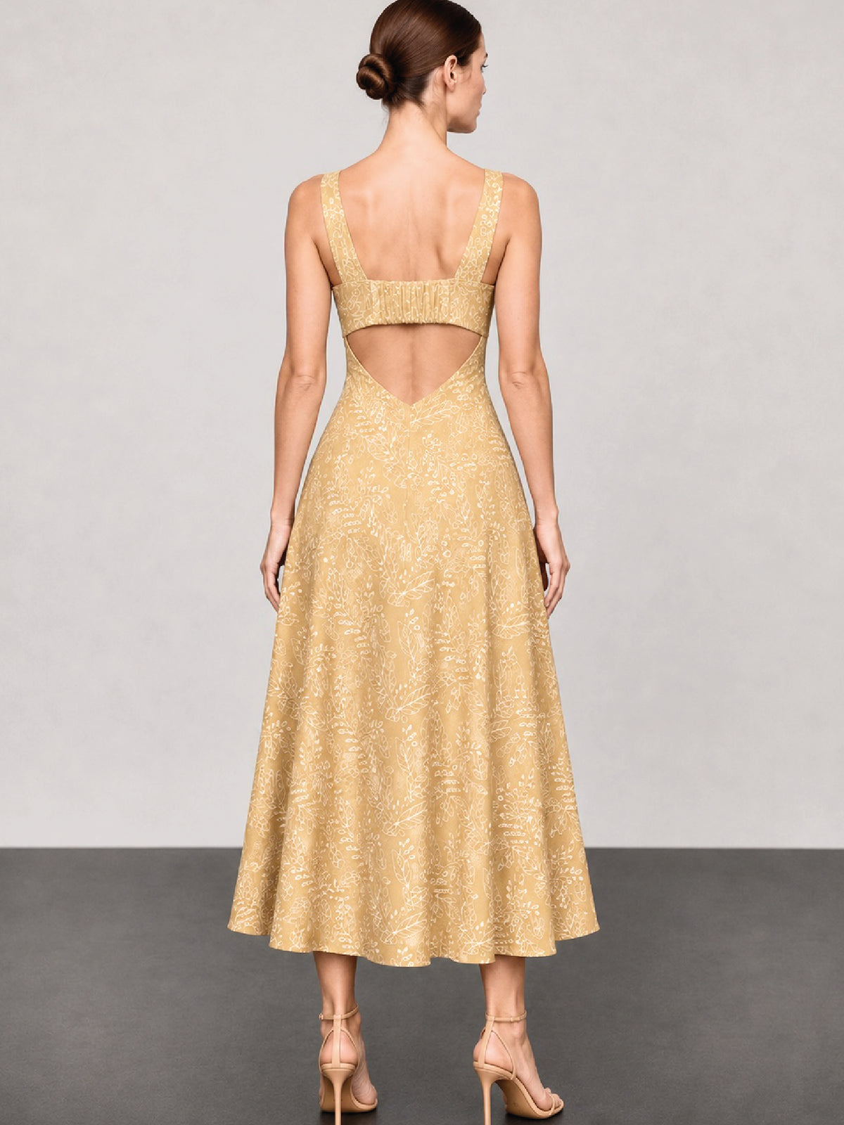 Vestido Largo Ashika Beige