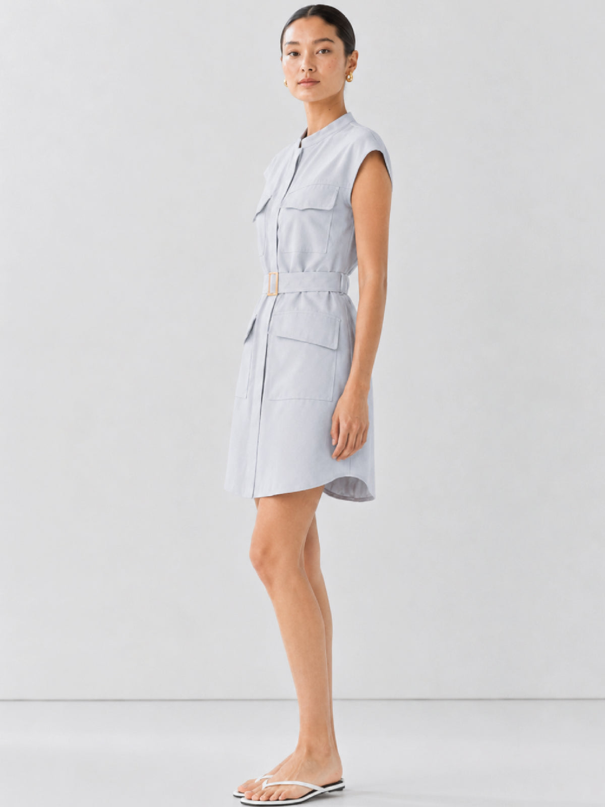 Vestido Corto Aura Baby Blue