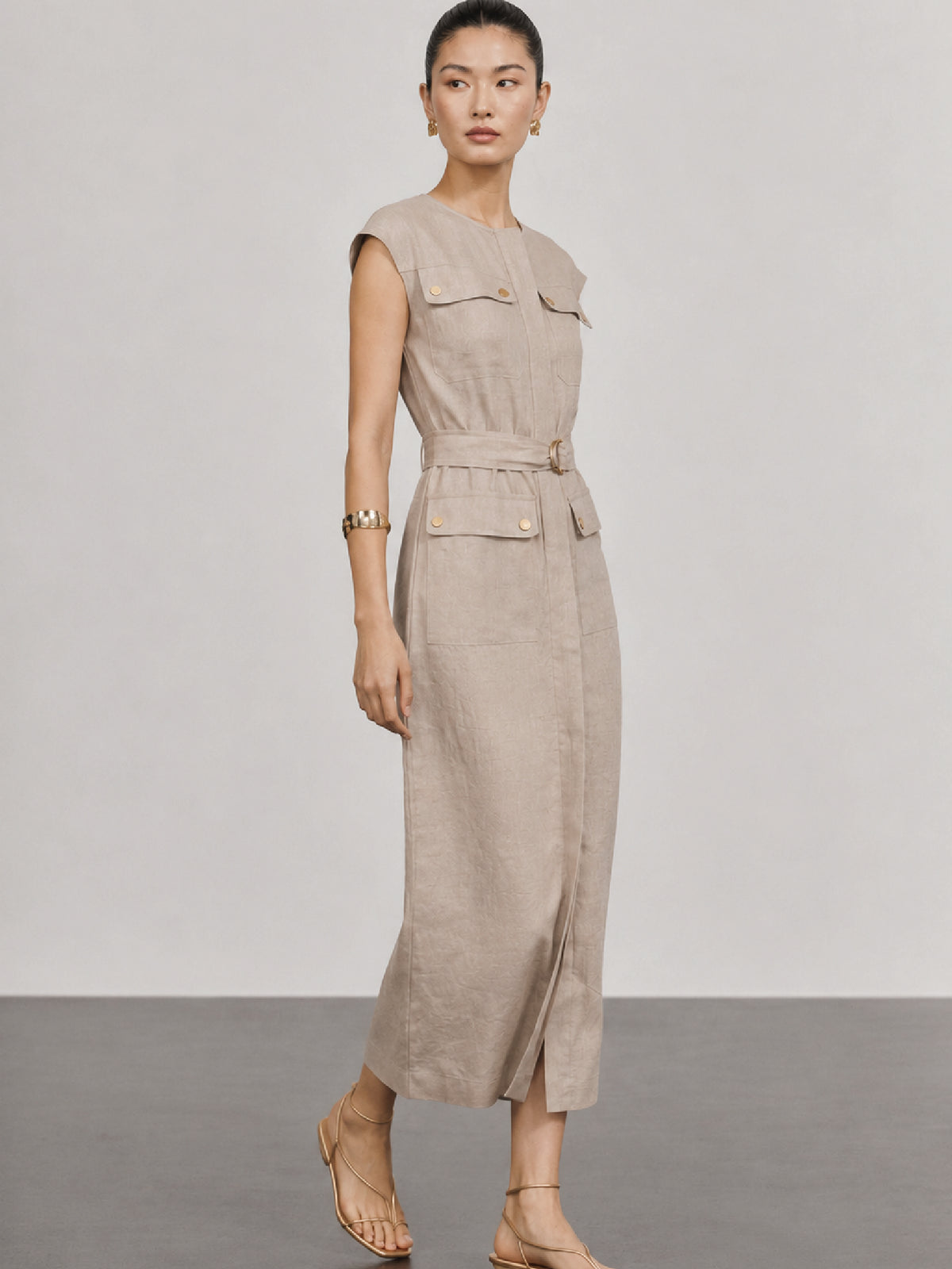Vestido Largo Marlena Sand
