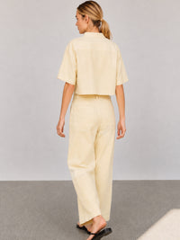 Pantalon Largo Hadria Crema