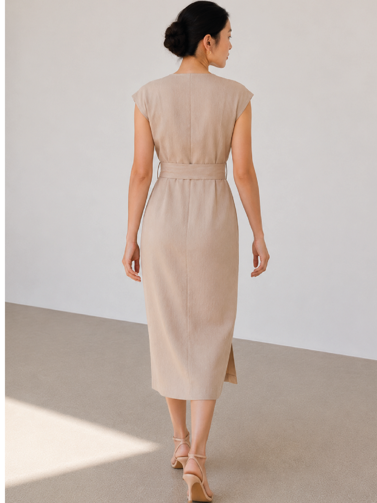 Vestido Largo Kalle Natural