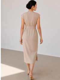Vestido Largo Kalle Natural