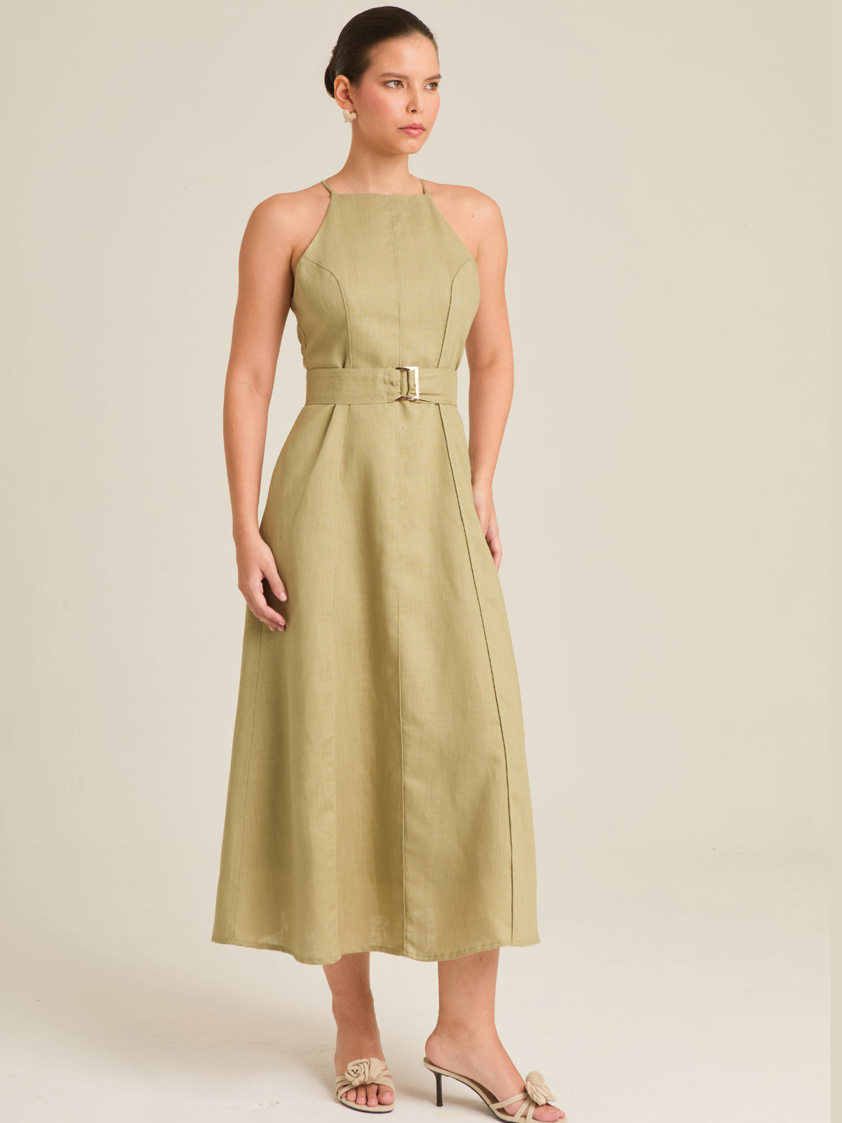 Vestido Largo Gardenia Verde