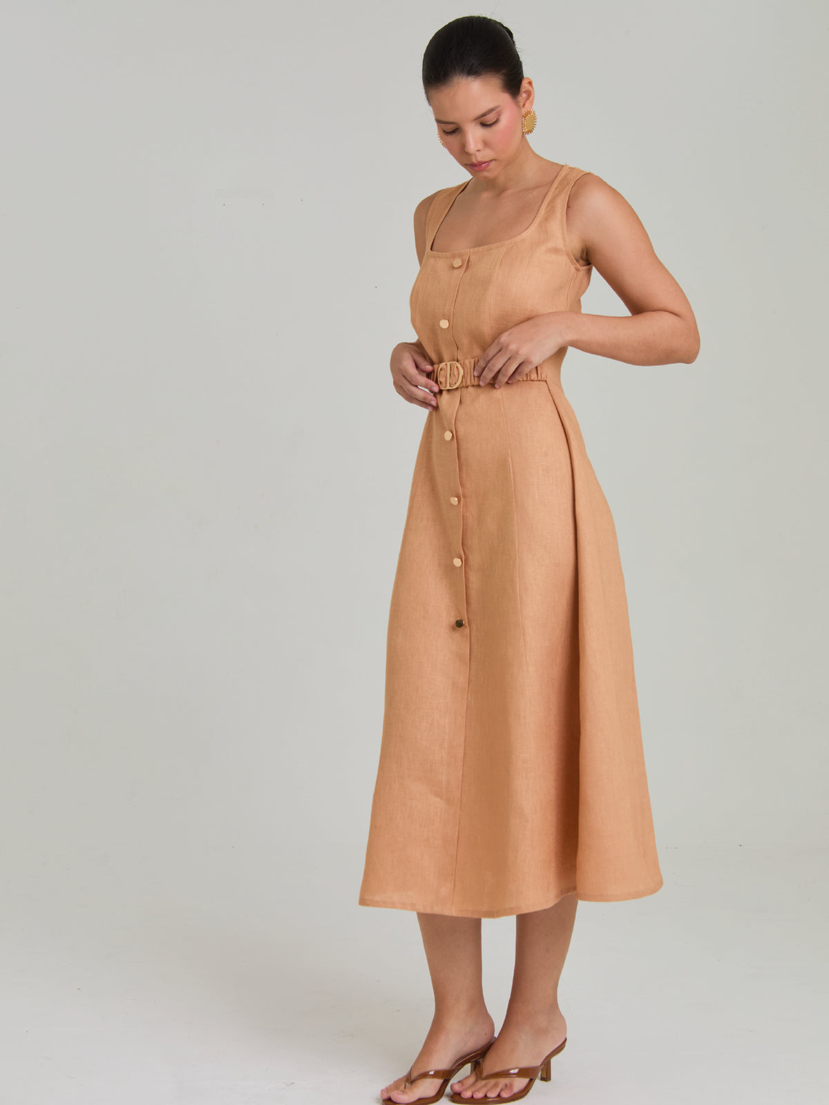 Vestido Largo provence Camel
