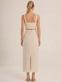 Falda Larga Idalia Ivory