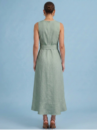 Vestido Oriana Blanco Verde