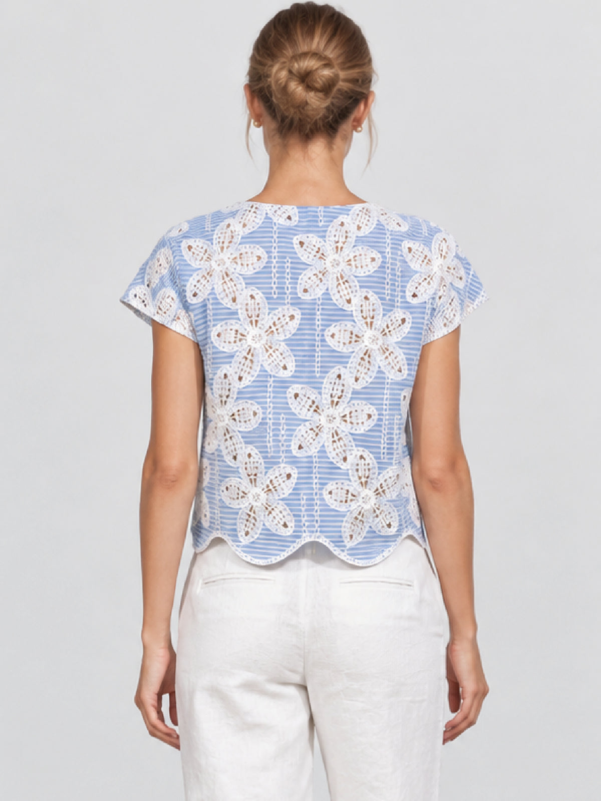 Blusa Caprice Baby Blue